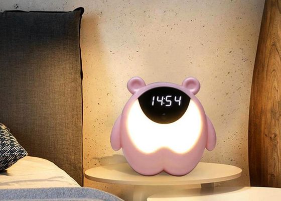A luz da noite do despertador do urso 3w, dormita lâmpada colorida variável da noite do modo conduzida