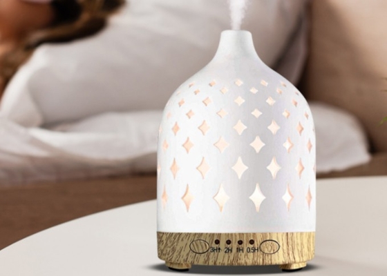 difusor cerâmico Mini Essential Oil Diffuser da fragrância do humidificador do purificador do ar da casa do projeto novo do aparelho eletrodoméstico 200ml